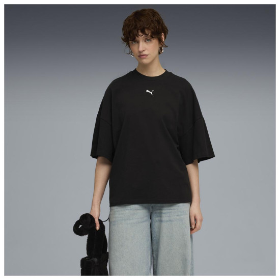 Puma Γυναικεία κοντομάνικη μπλούζα Dare to Oversized Ruched Tee